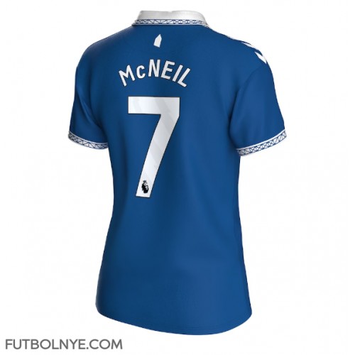 Camiseta Everton Dwight McNeil #7 Primera Equipación para mujer 2023-24 manga corta